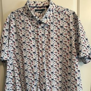 Mens Big & Tall Short Sleeve Printed Shirt